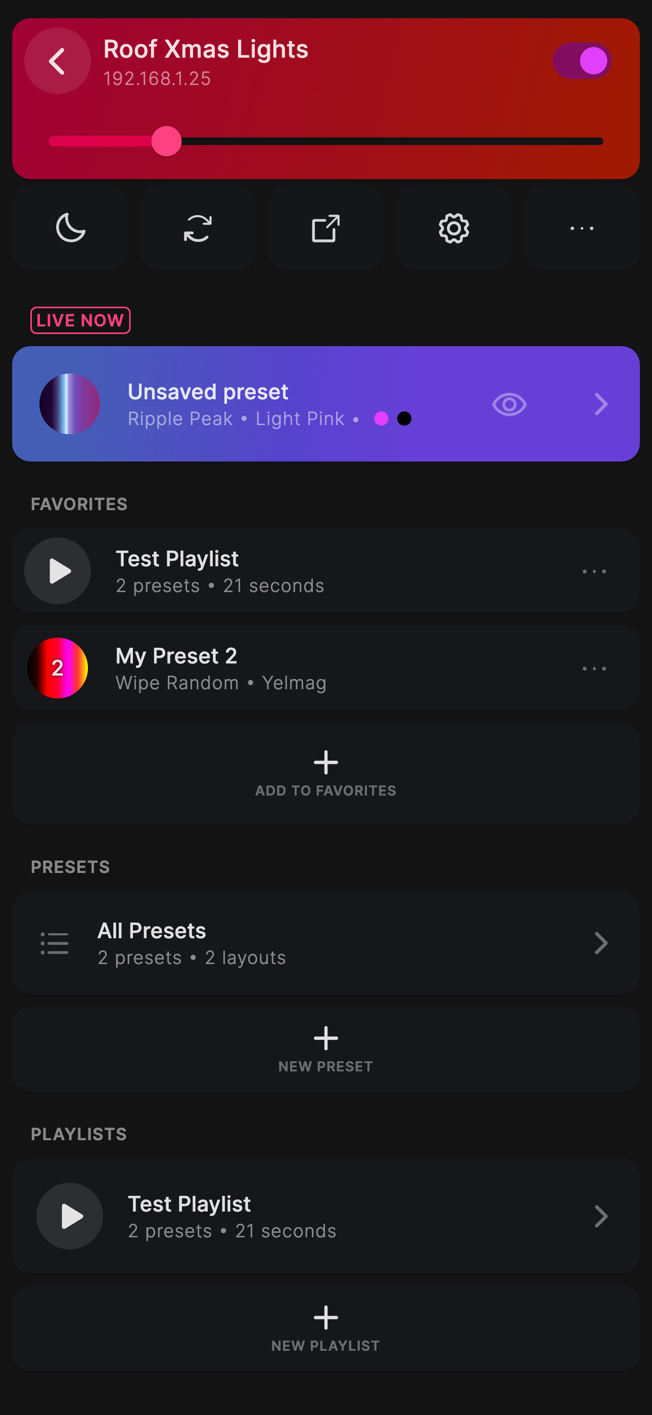 WLED+ Native UI