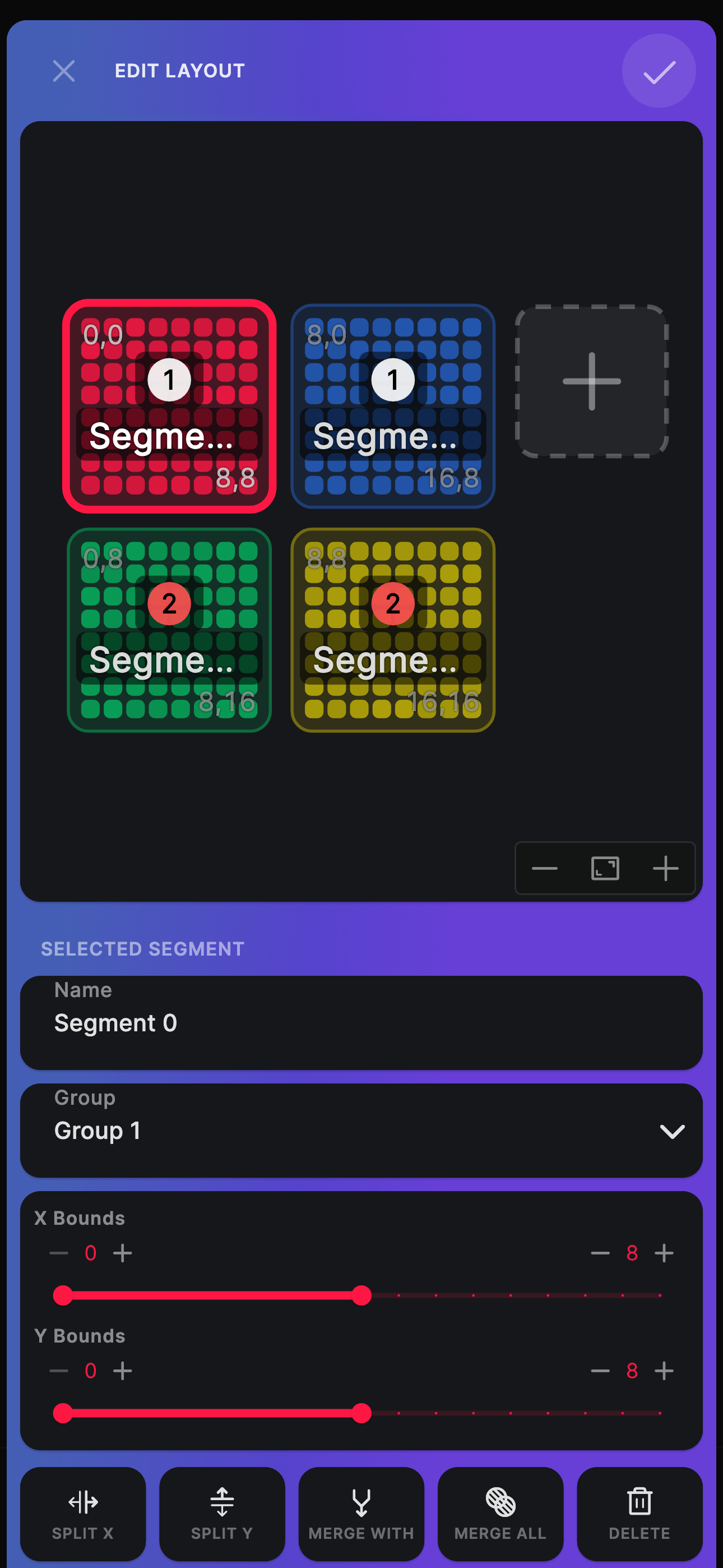 WLED+ Layout Management